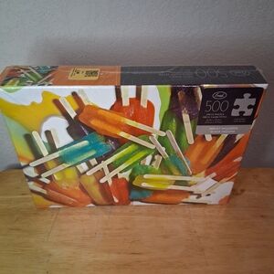 NEW Sealed Fred Artist Series 500 Piece Puzzle – Popsicles by Dan Saelinger
